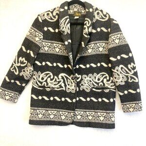 Vintage David Paul New York Oversized Blazer Jacket Womens Medium French Country